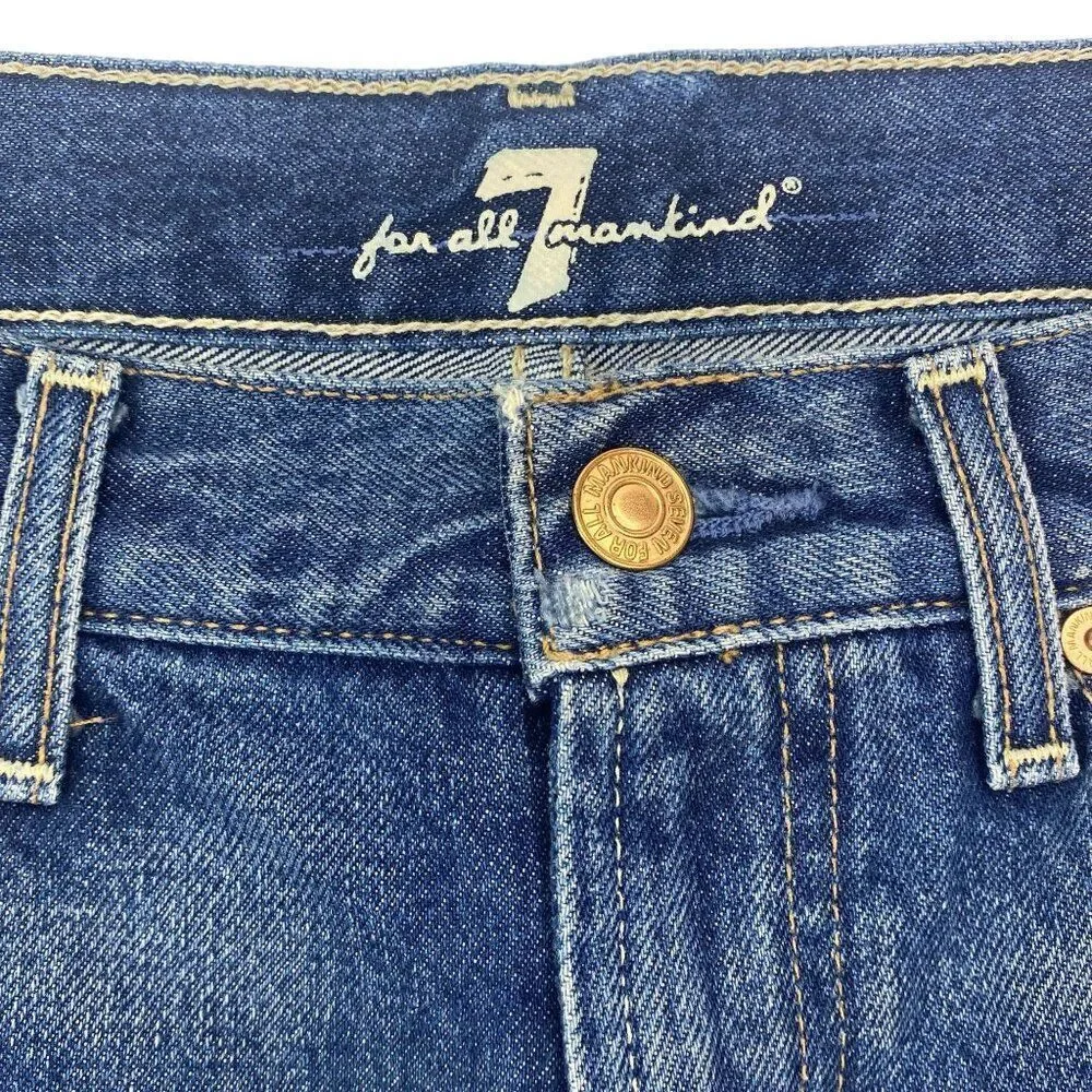 7 For All Mankind Jean Shorts Size 16